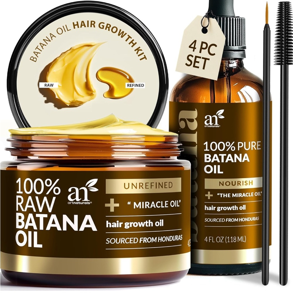 Batana Oil for Hair Growth – 4Pc Set